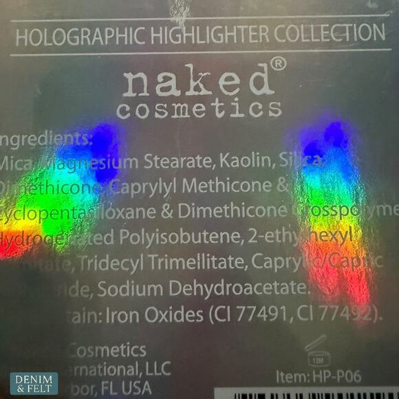 Naked Cosmetics Holographic Highlighter Palette 6 Iridescent Shades NEW - Picture 9 of 10